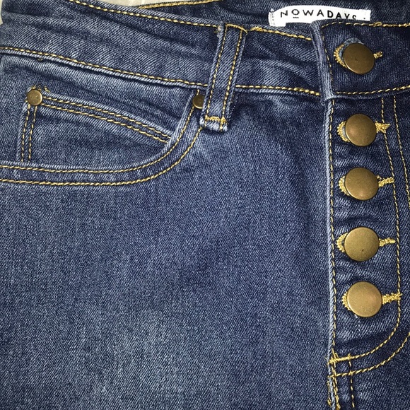 Denim Skirt, Button Closure, Girls Size 10 - Picture 2 of 8